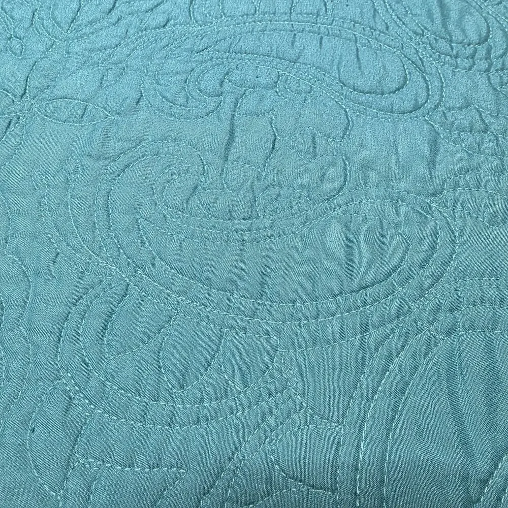 American Pacific teal quilted